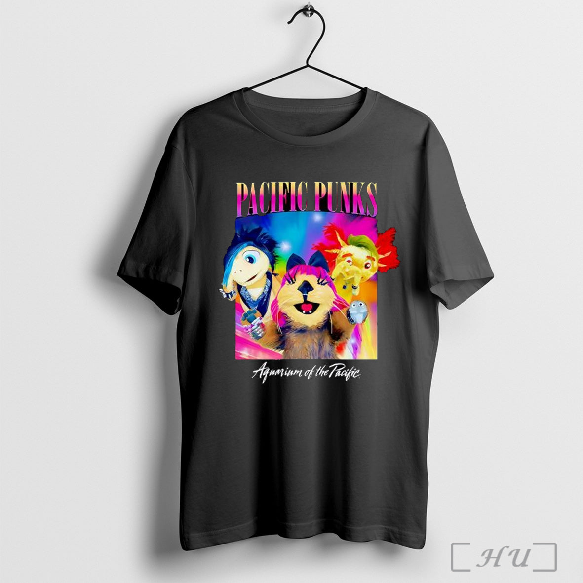 Officials Pacific Punks Aquarium Of The Pacific Punk Mascot Graphic T Shirt