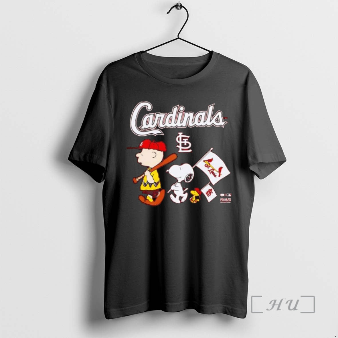 Officials Peanuts Chracters Flag With St