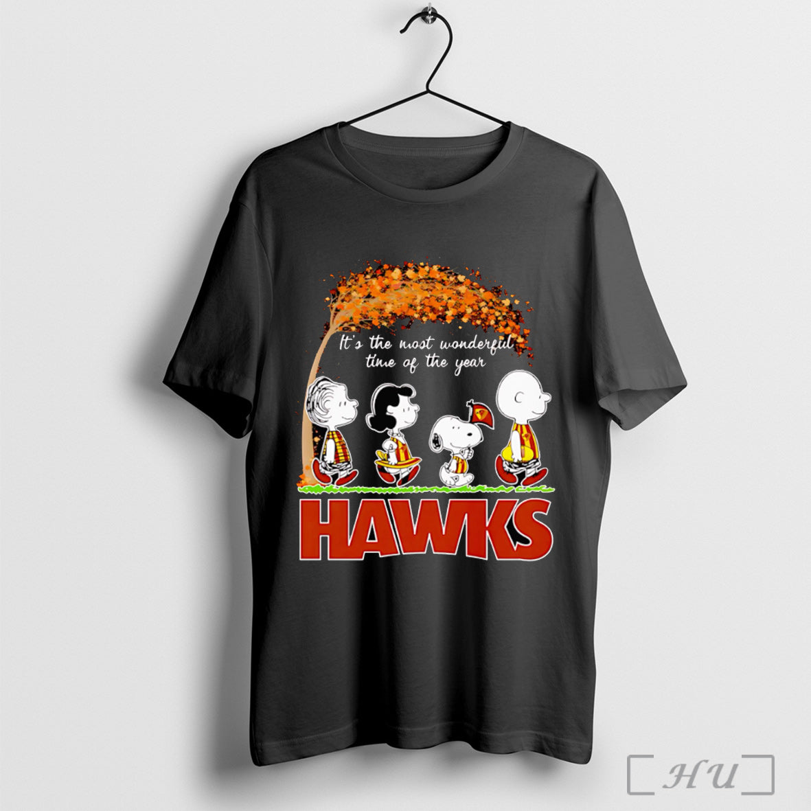 Officials Peanuts Its The Most Wonderful Time Of The Year Hawks T Shirt