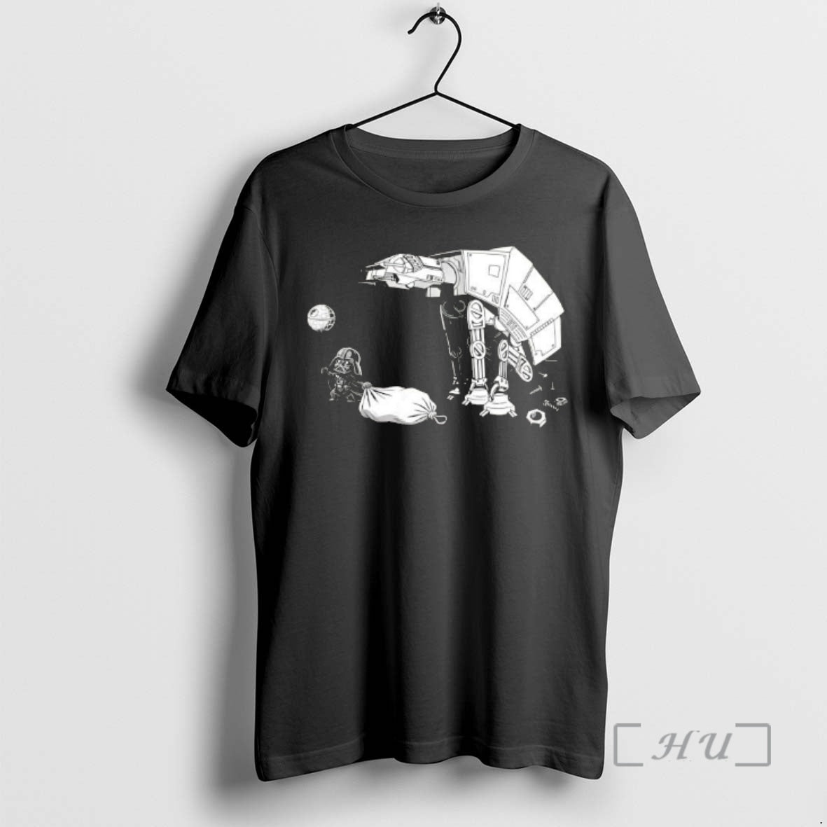 Officials Picking Up Feces With A Huge Poop Bag Empire Robot Dog Premium T Shirts