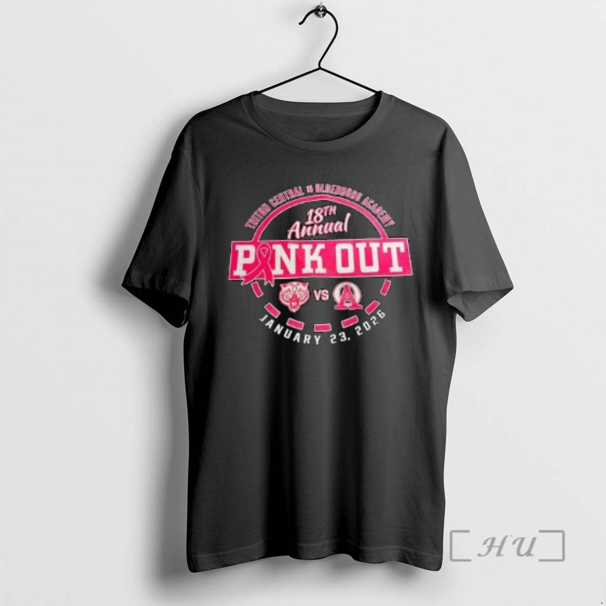 Officials Pink Out Triton Central Vs Oldenburg Academy 18th Annual 2026 Circle Black Premium