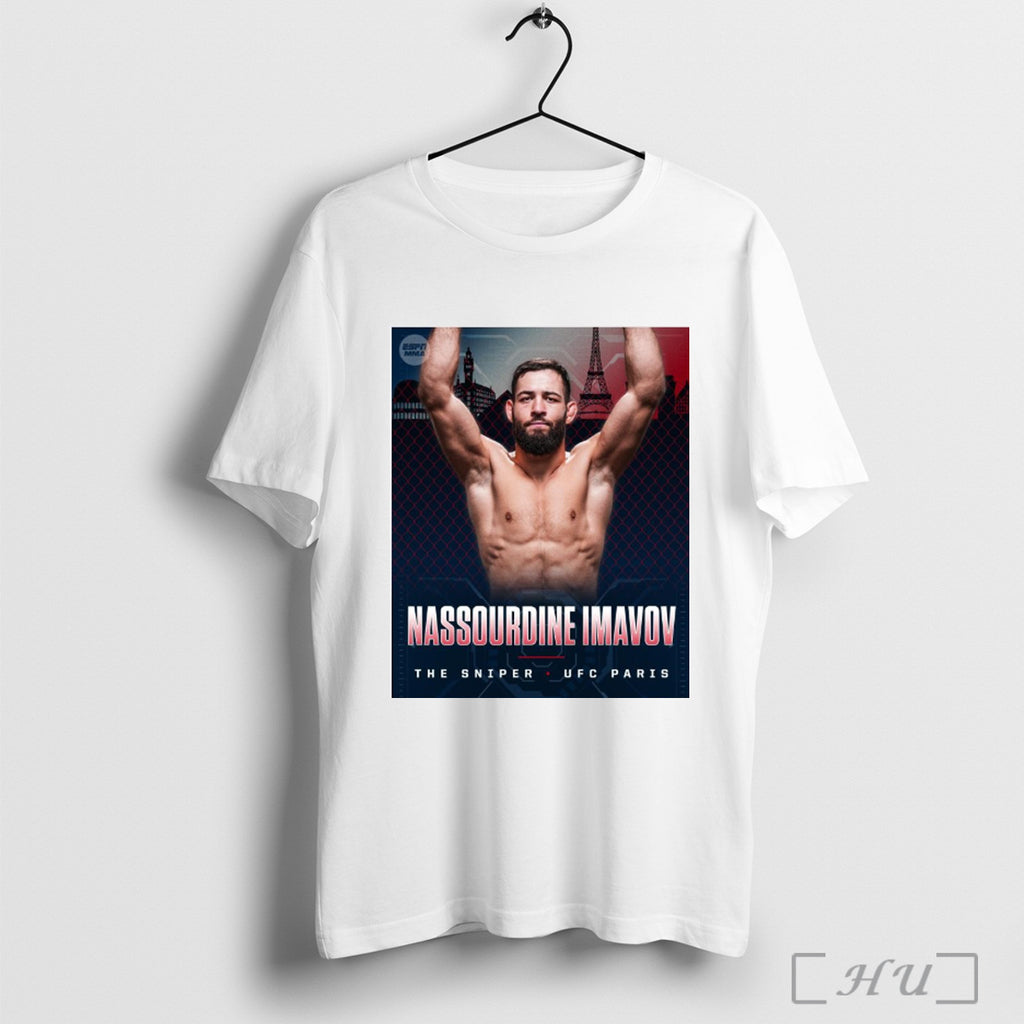Officials Poster Nassourdine Imavov Defeats Caio Borralho The Sniper Ufc Paris 2025 T Shirt