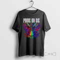Officials Pride Or Die Skull Rainbow Graphic