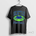 Officials Seattle 1976 Football Vintage Distressed Double Helmet Oval