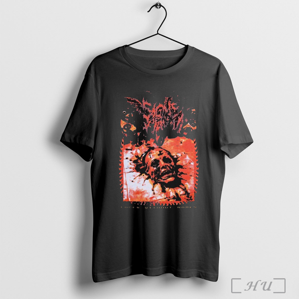 Officials Signs Of The Swarm Faces Without Names Acid T Shirt