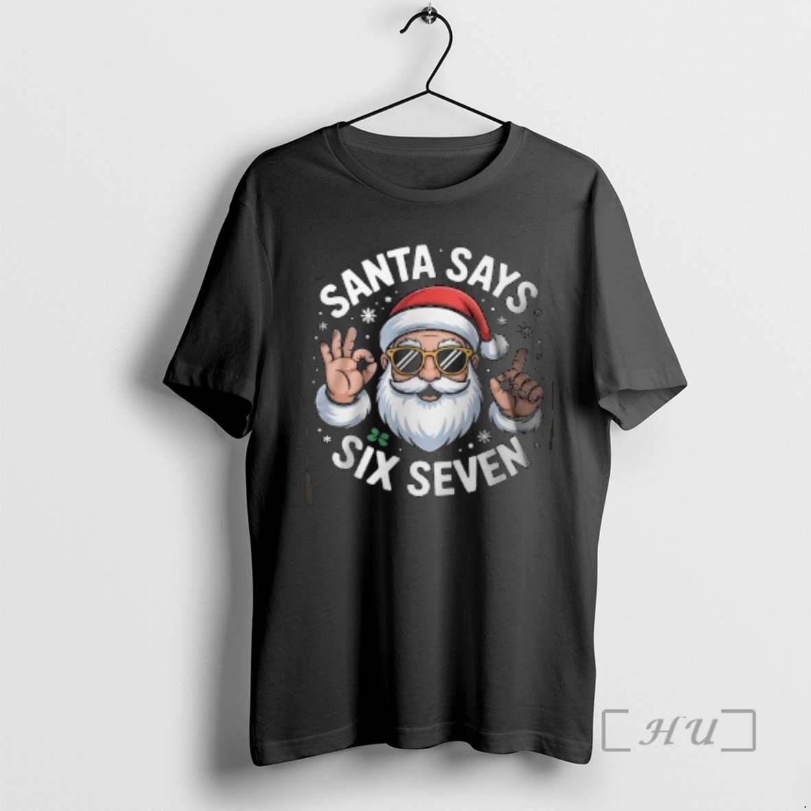 Officials Six Seven Santa Say 2026 Circle Black