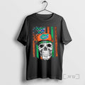 Officials Skull Wearing A Cap Florida Gators Us Flag