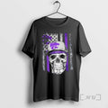 Officials Skull Wearing A Cap Kansas State Wildcats Us Flag