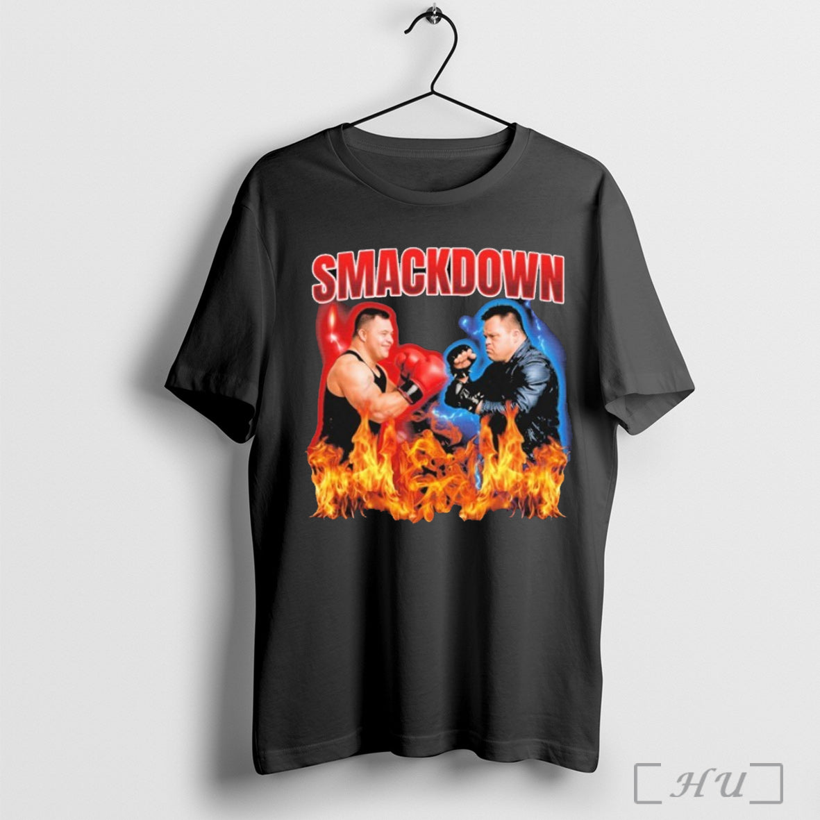 Officials Smackdown Boxing Flames T Shirt
