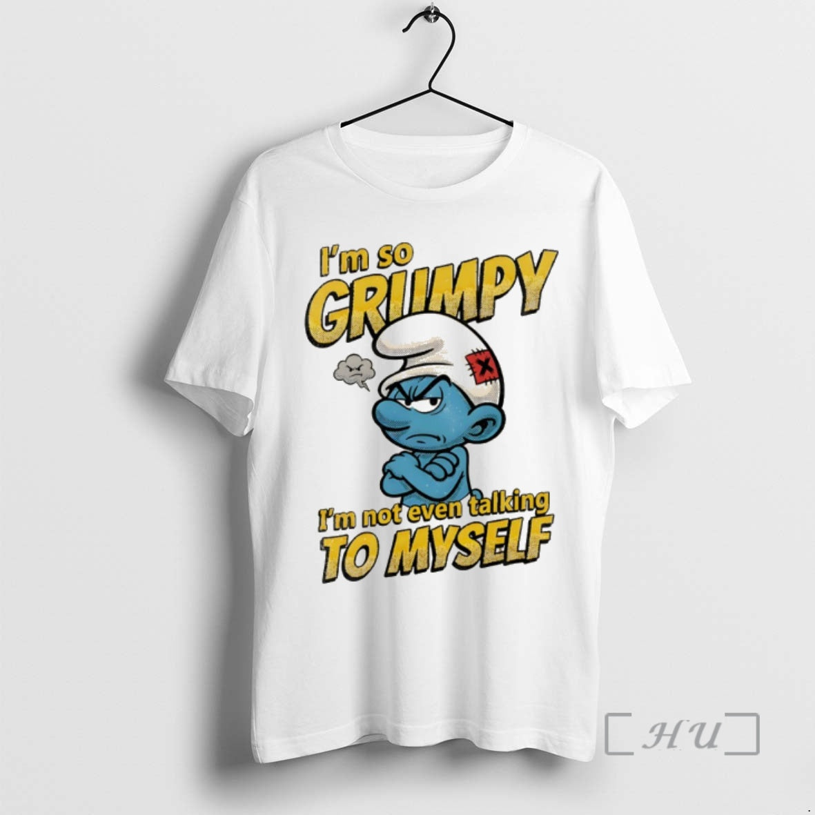 Officials Smurfs Im So Grumpy Im Not Even Talking To Myself Premium T Shirts Sweater