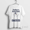 Officials Snowman Smiling Todays Forecast 6 7 Inches