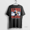 Officials Sophi Randall Illustrated Illinois Volleyball T Shirt Sweater