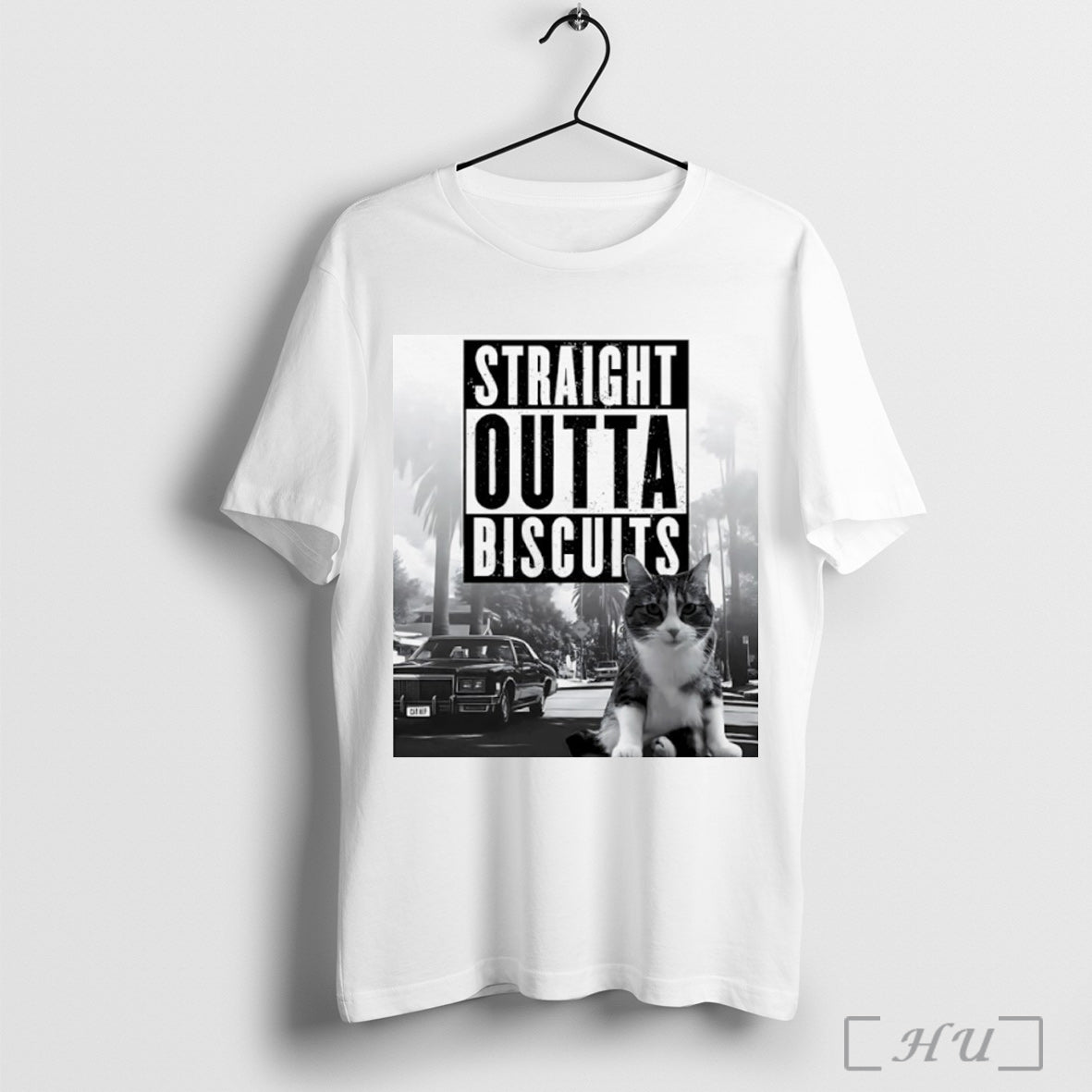 Officials Straight Outta Biscuits Cat T Shirt