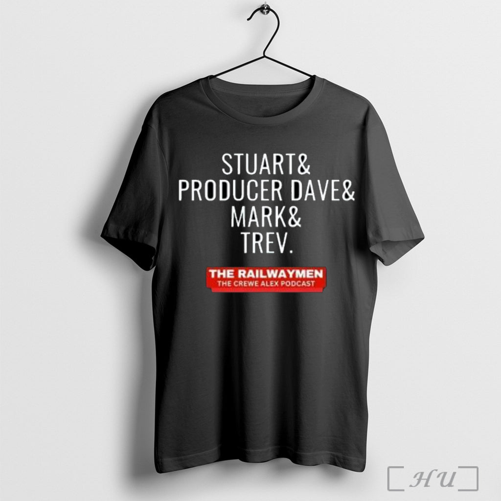 Officials Stuart And Producer Dave And Mark And Trev The Railwaymen The Crewe Alex Podcast