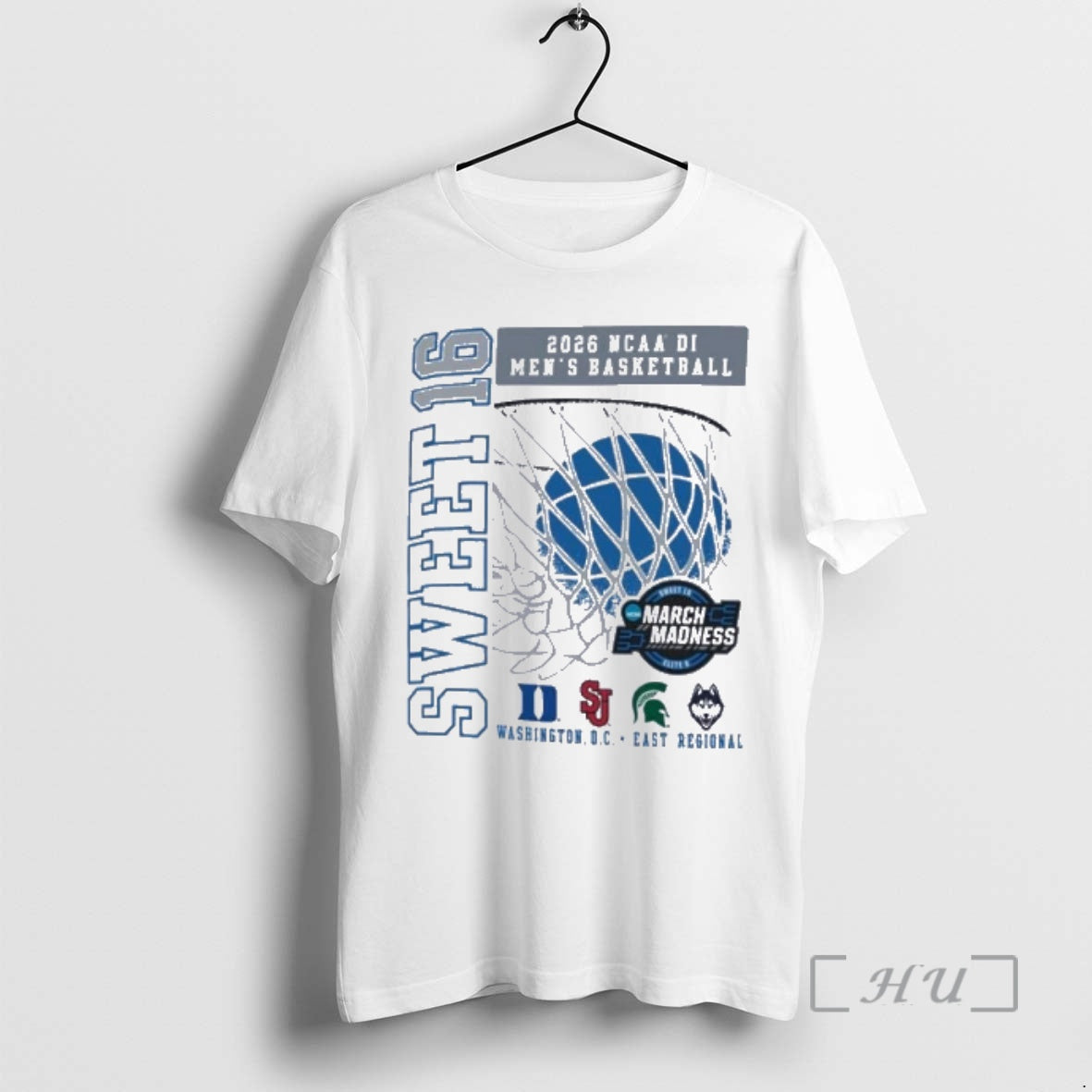 Officials Sweet 16 Four Team 2026 Ncaa Di Mens Basketball East Regional Premium T Shirts