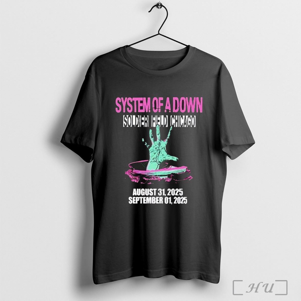 Officials System Of A Down Soldier Field Chicago 2025 T Shirt