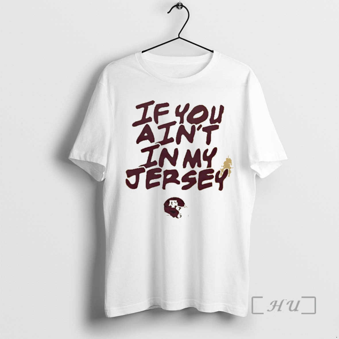 Officials Texas Am Aggies Helmet If You Aint In My Jersey Helmet Premium T Shirts