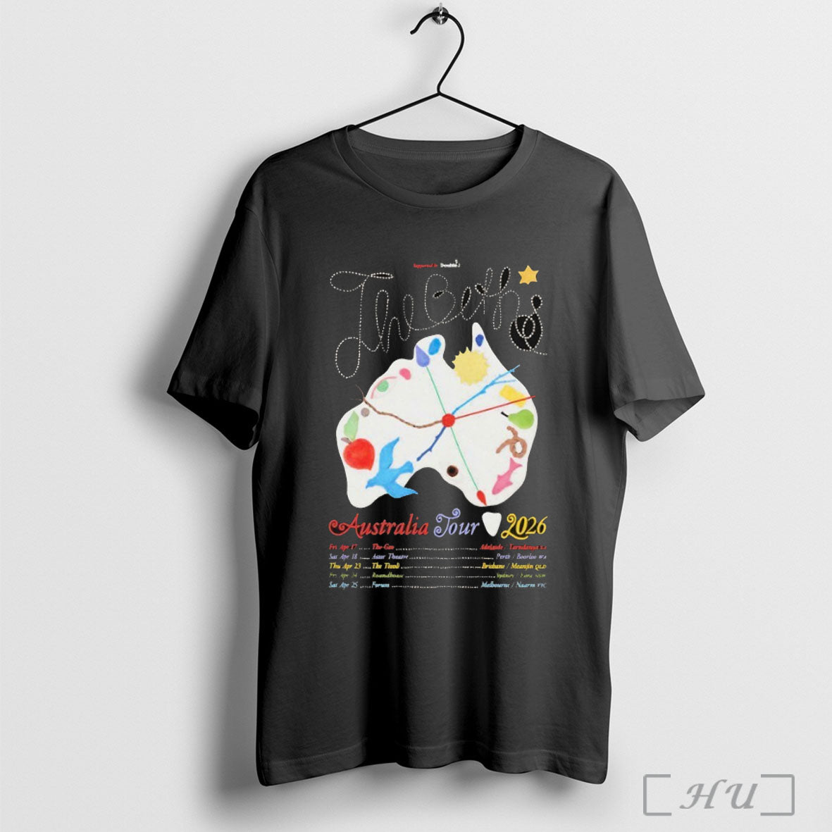 Officials The Beths Australia Tour 2026 T Shirt
