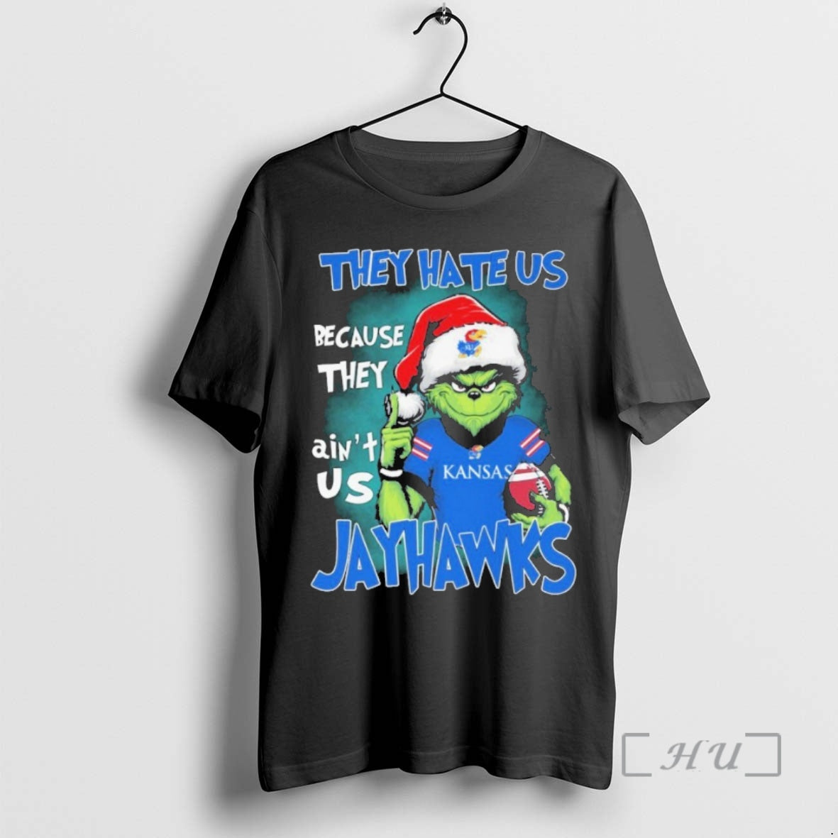Officials The Grinch They Hate Us Because They Aint Us Kansas Jayhawks Christmas Premium