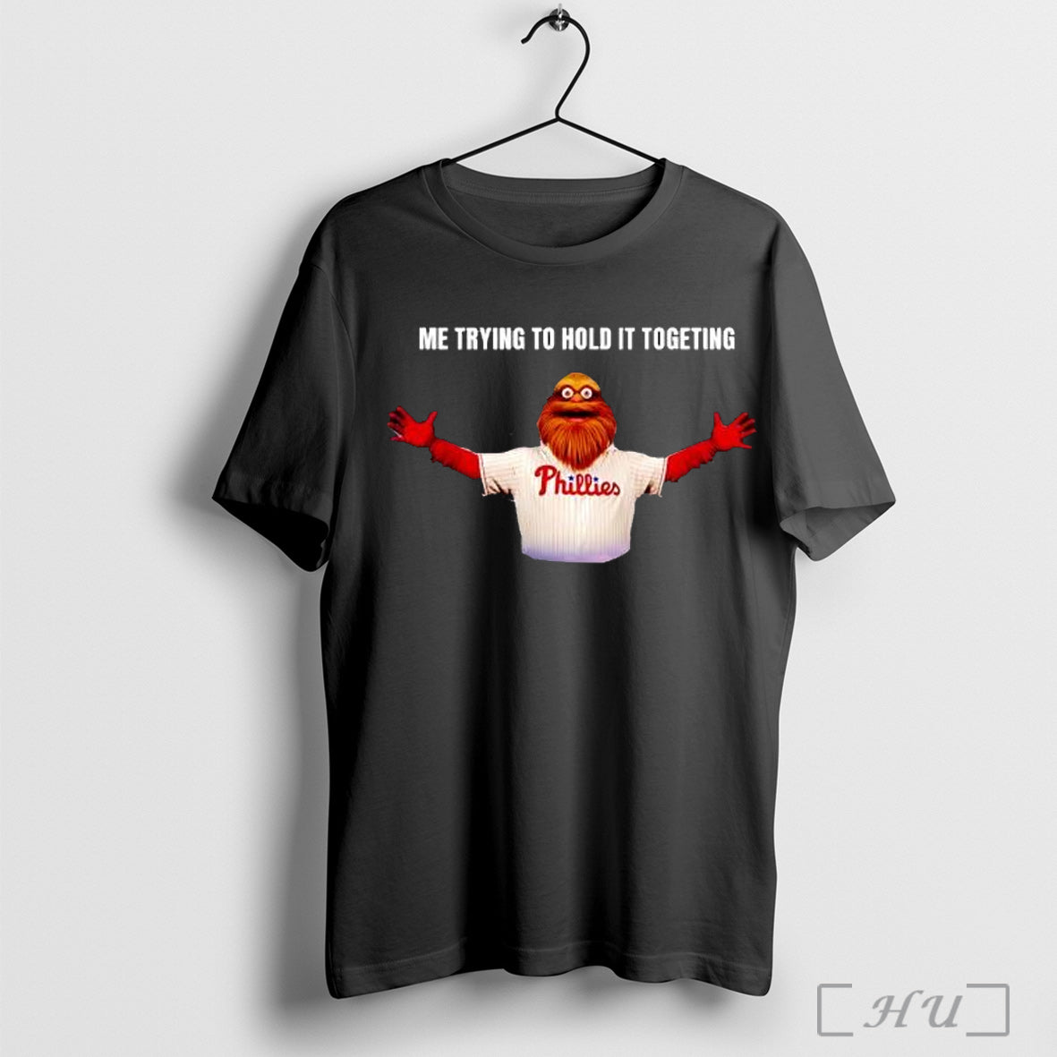 Officials The Phillies Phanatic Me Trying To Hold It Togeting T Shirt