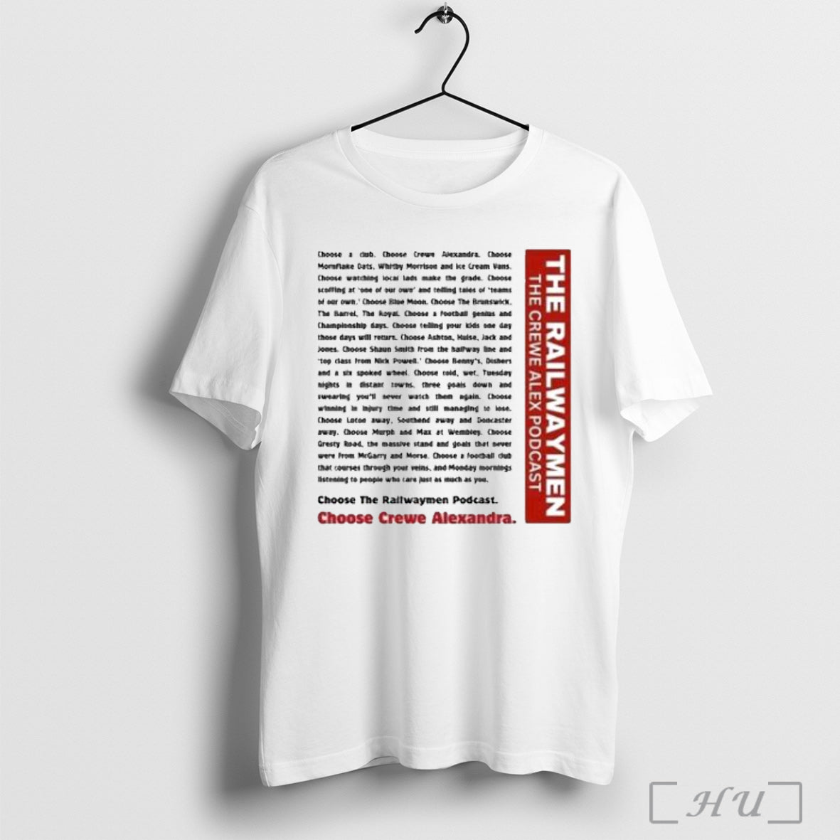 Officials The Railwaymen The Crewe Alex Podcast T Shirt