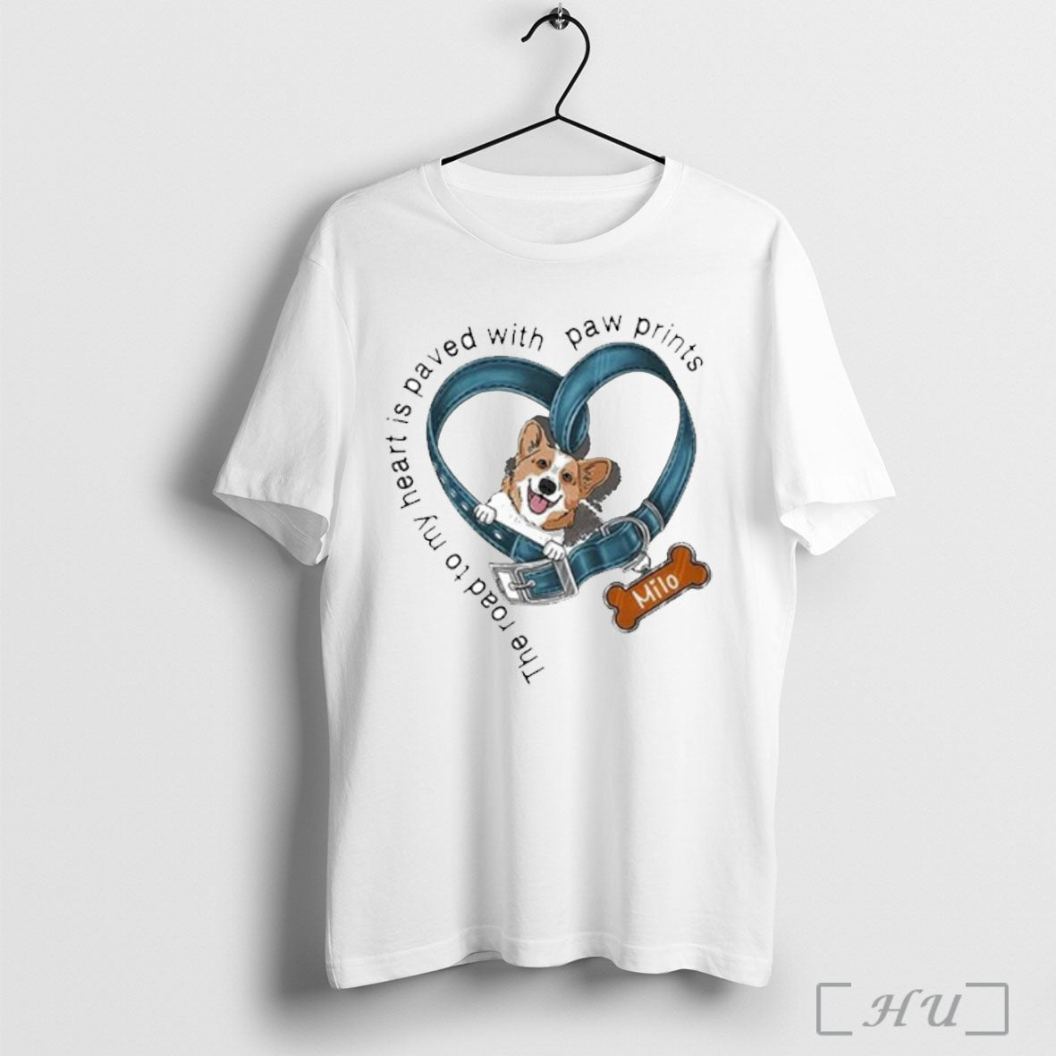 Officials The Road To My Heart Is Paved With Paw Prints Milo T Shirt