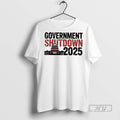 Officials The White House Government Shutdown 2025 T Shirts