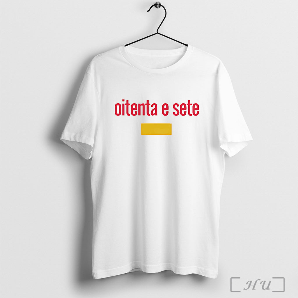 Officials Travis Kelce Oitenta E Sete White T Shirt