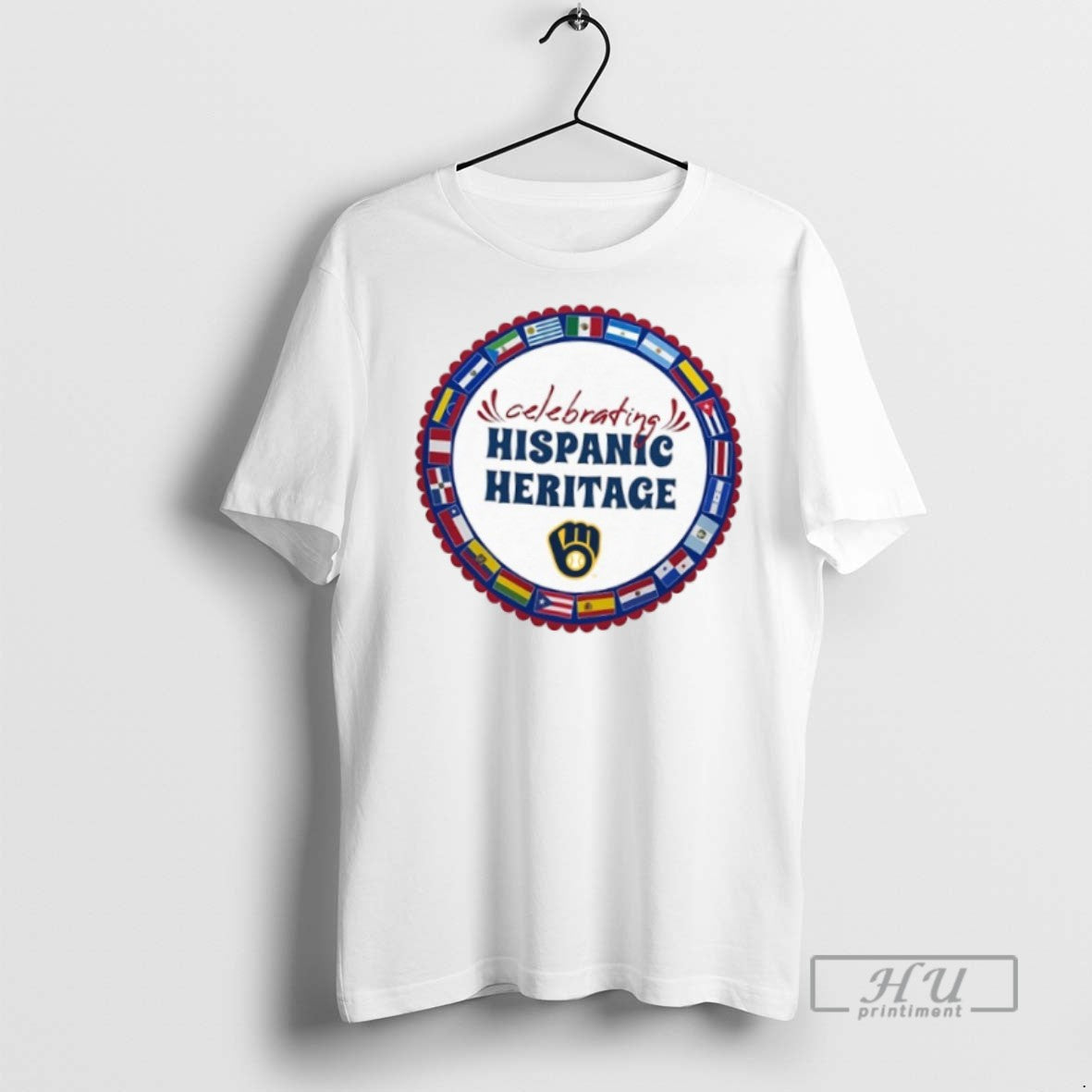 Officials Trending Mlb Milwaukee Brewers Starter Celebrating Hispanic Heritage T Shirt