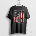 Officials Trending United States Veteran Flag T Shirt Sweater