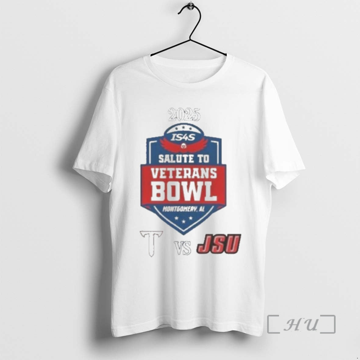 Officials Troy Trojans Vs Jacksonville State Gamecocks 2025 Salute To Veterans Bowl Premium T Shirts