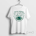 Officials Tulane Green Wave Football 2025 College Football Playoff Curve Circle White Premium T Shirts