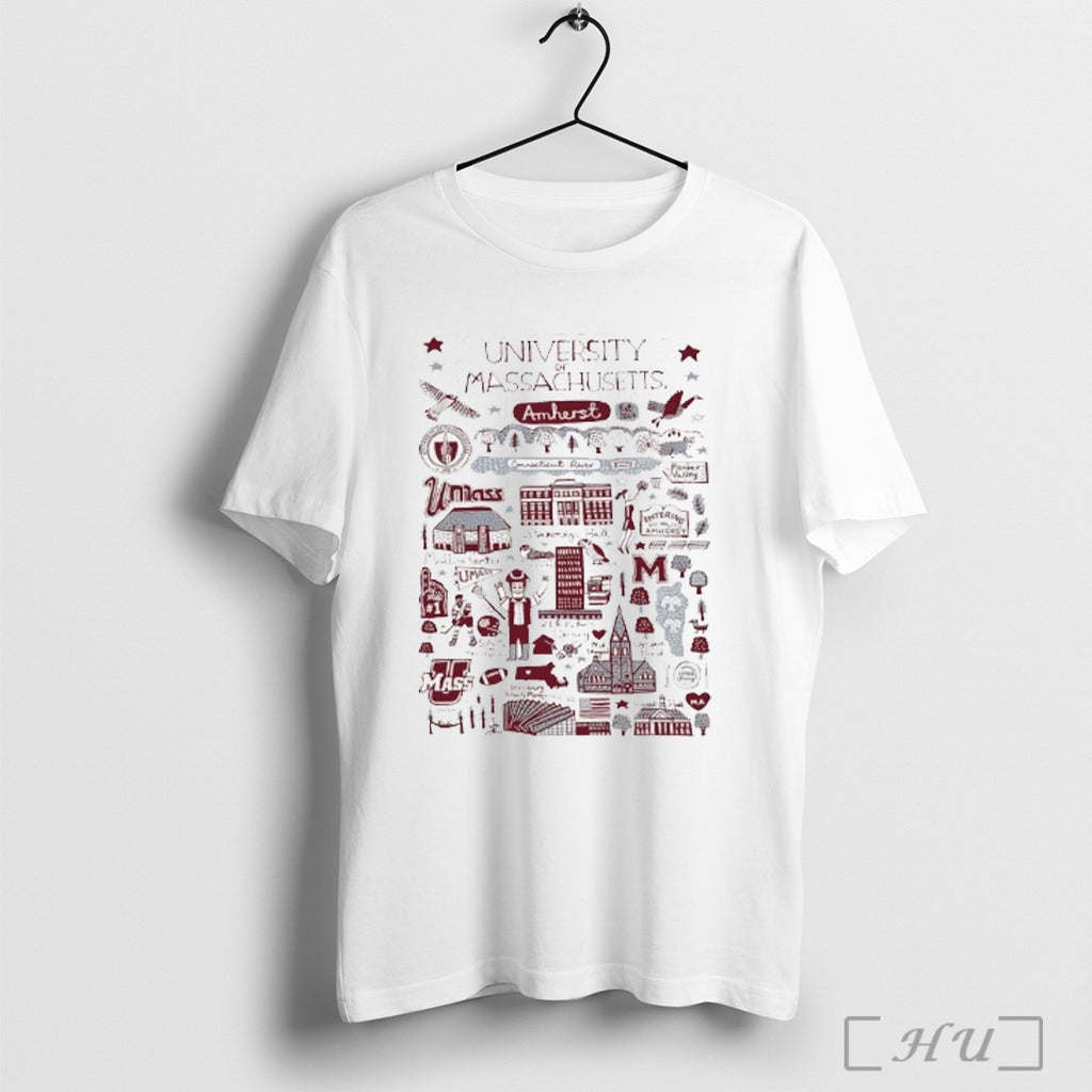 Officials University Massachusetts Amherst Est 1863 Graphic T Shirt
