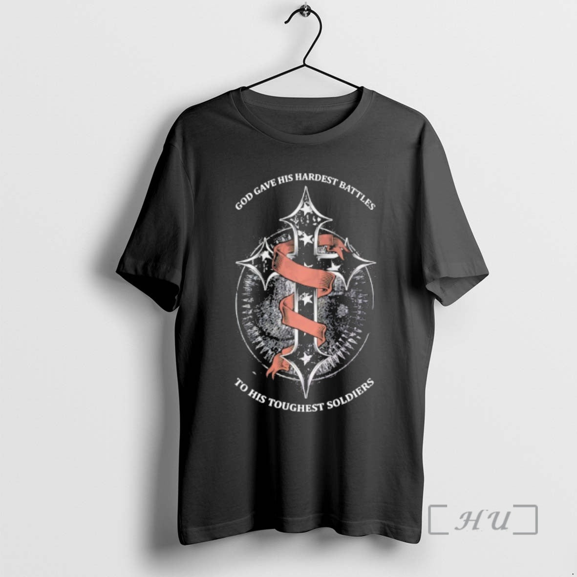 Officials Uterine Cancer God Gave His Hardest Battles To His Toughest Soldier Premium T Shirts