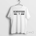 Officials Victor Wembanyama 1 San Antonio Spurs Player Name And Number Premium T Shirts Sweater