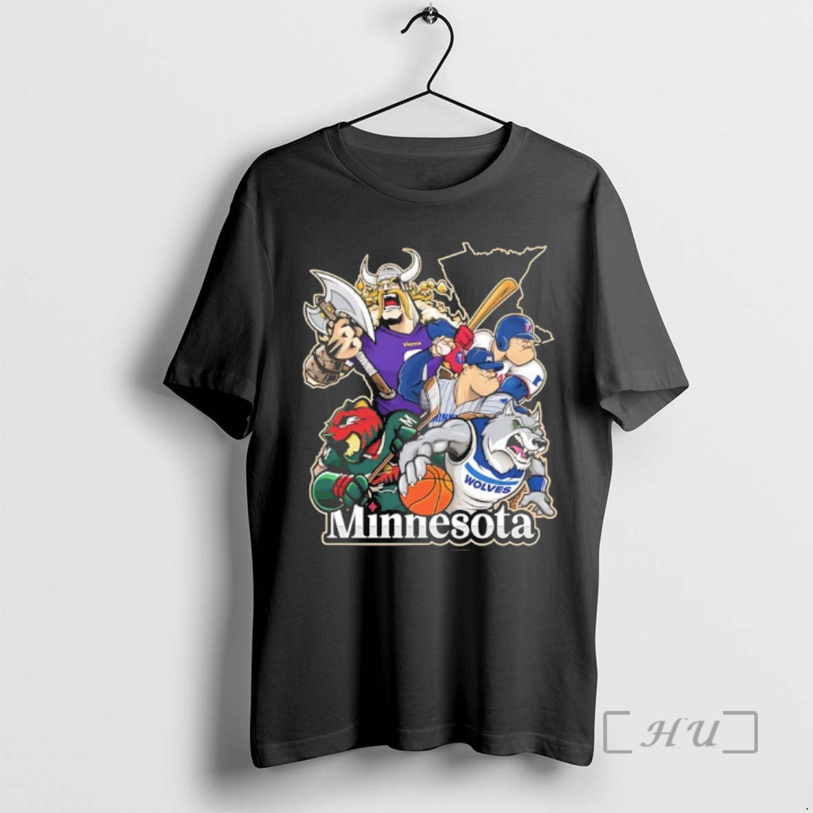 Officials Vikings Wolves Twins And Wild Minnesota City Skyline Mascot