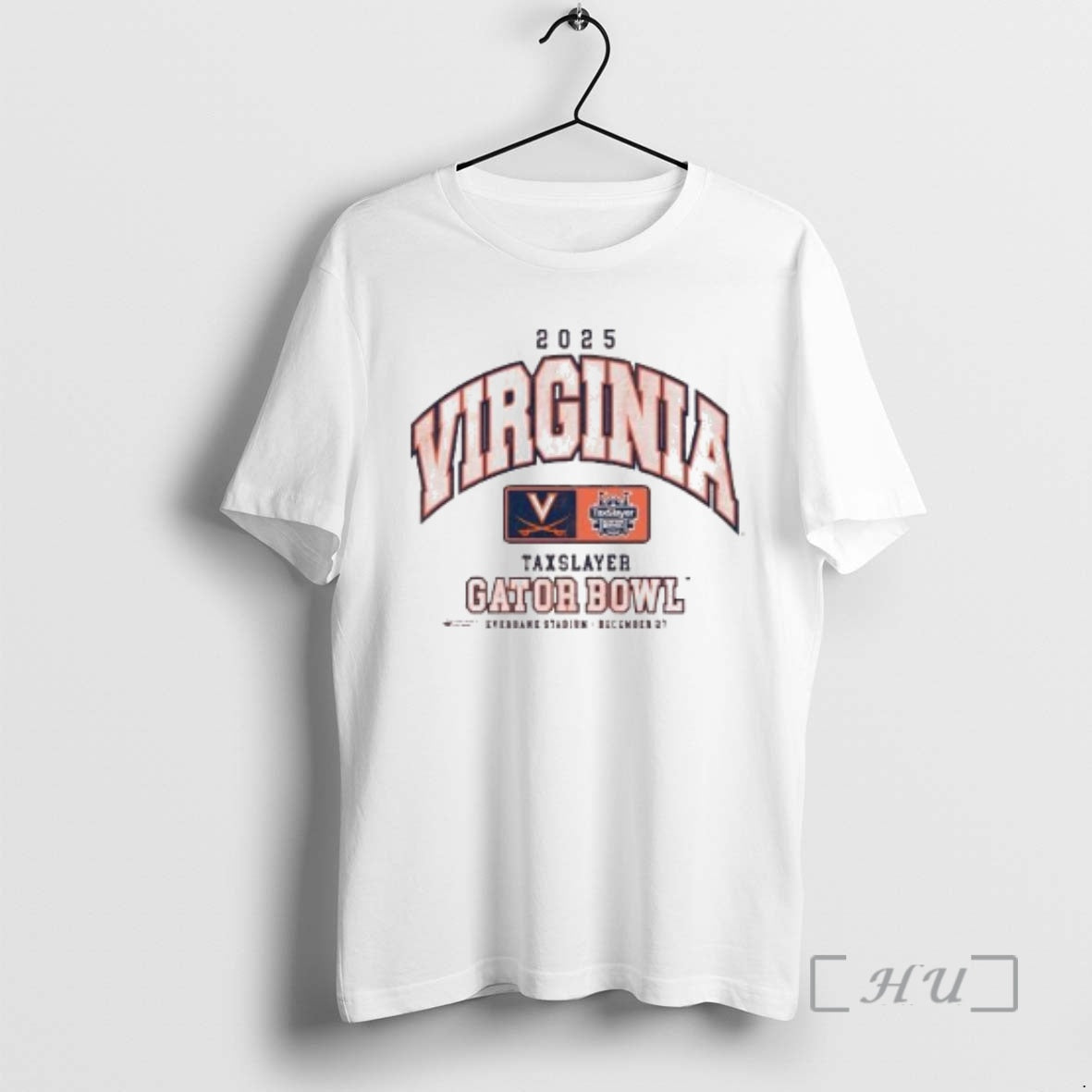Officials Virginia Cavaliers 2025 Taxslayer Gator Bowl Circle White