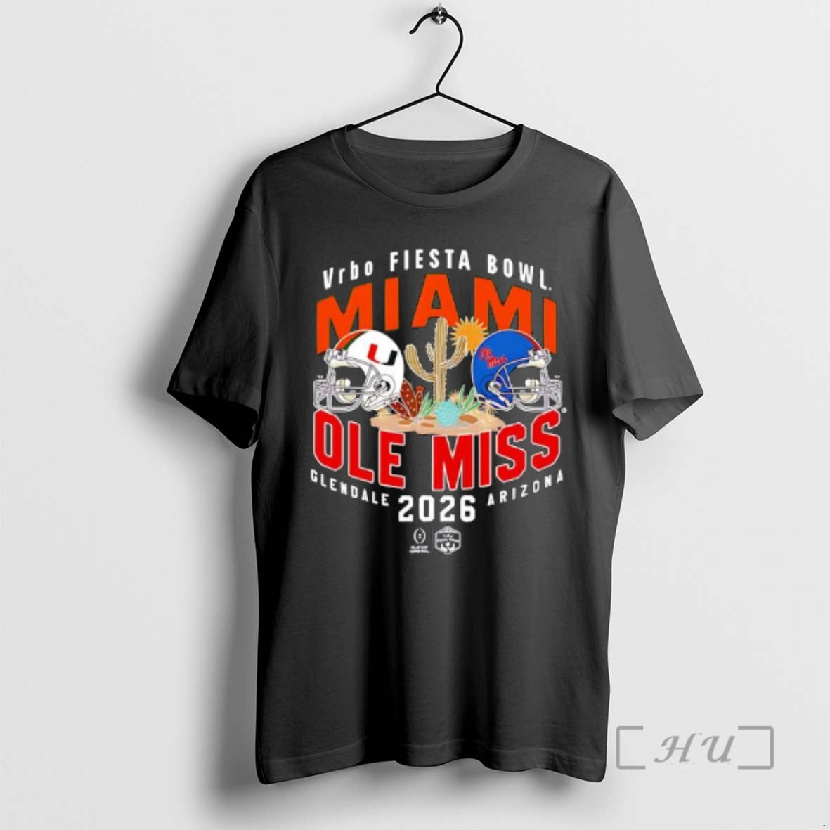 Officials Vrbo Fiesta Bowl Miami Vs Ole Miss 2026 Glendale Arizona Premium T Shirts Sweater