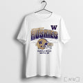 Officials Washington Huskies Football Purple Reign Helmet Grid T Shirt
