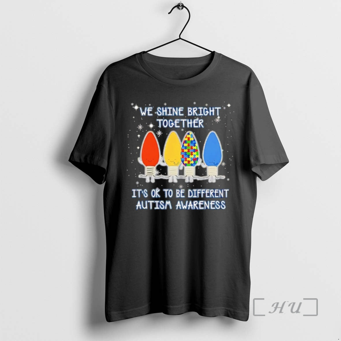 Officials We Shine Bright Together Its Ok To Be Different Autism Awareness Christmas Autism Premium