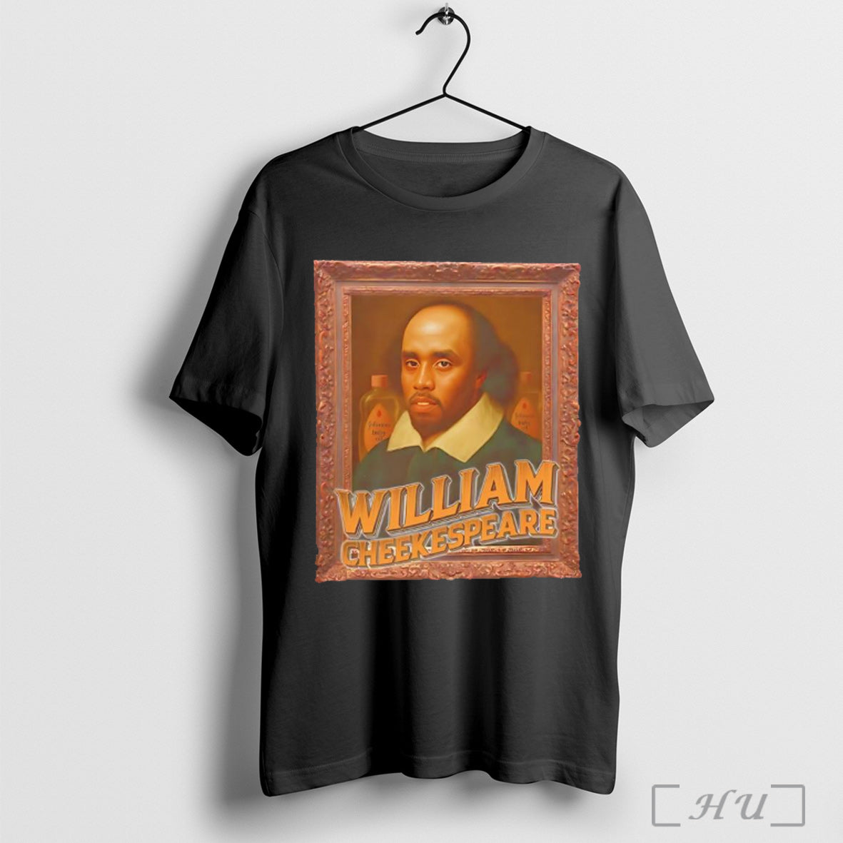 Officials William Cheekespeare Diddy Baby Oil Parody Portrait T Shirt