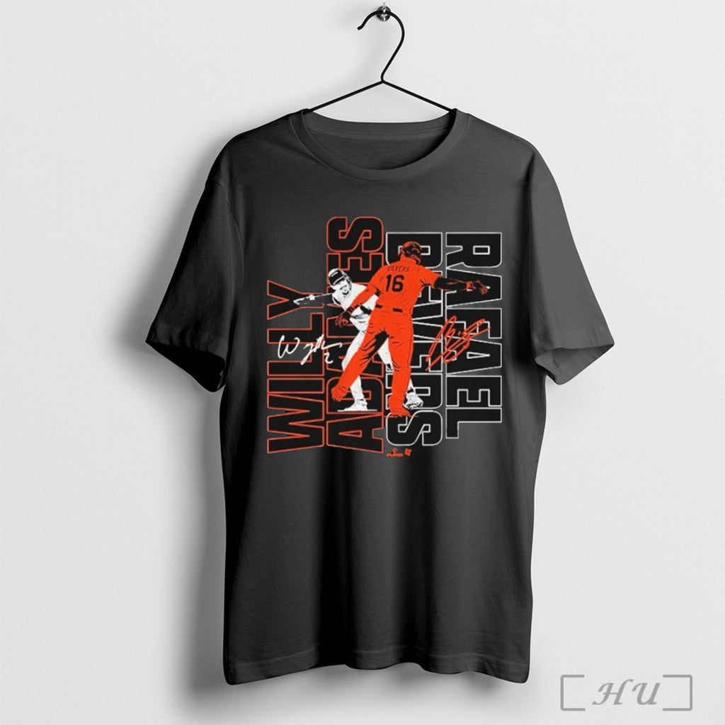 Officials Willy Adames And Rafael Devers Dap Up T Shirt