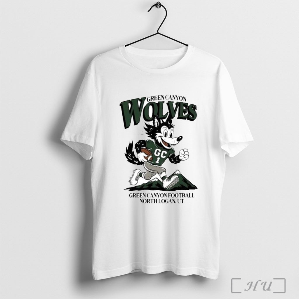Officials Wolves Green Canyon Football North Logan Mascot Ornament T Shirt