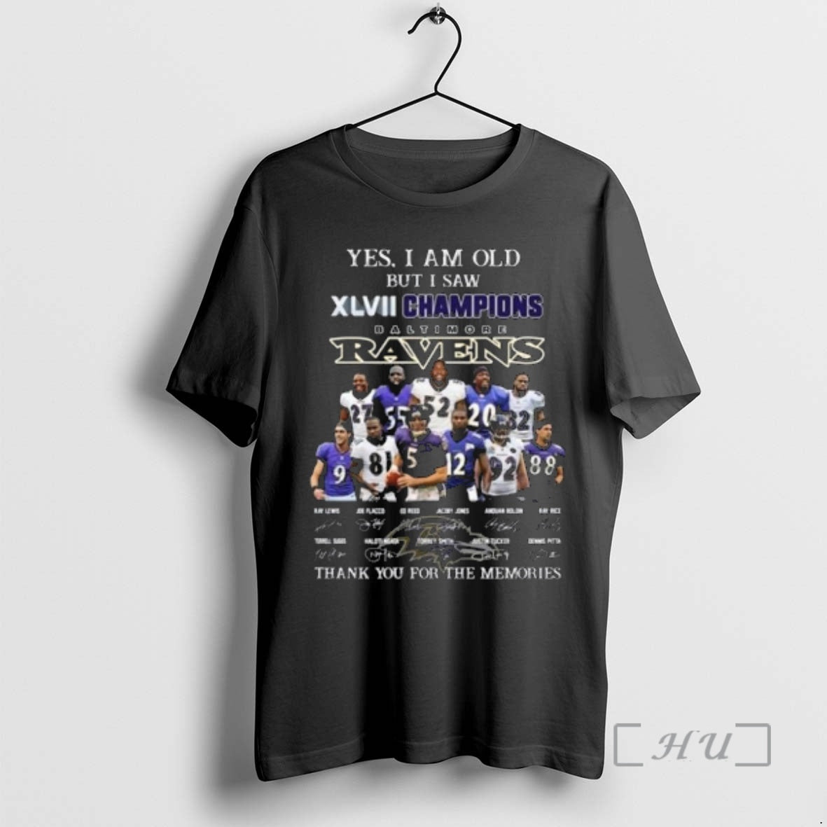 Officials Yes I Am Old But I Saw Xlvii Champions Baltimore Ravens Players Signatures Thank