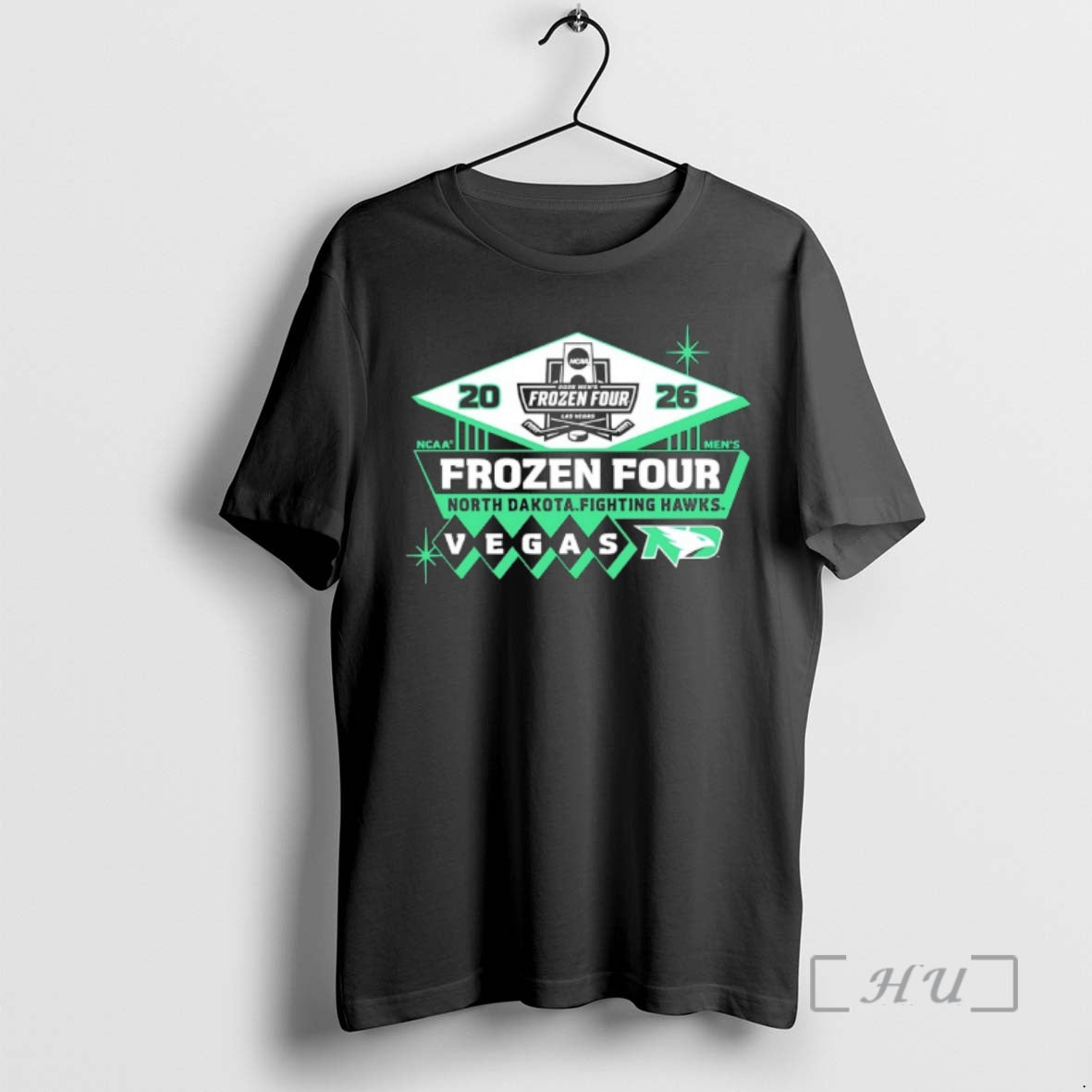 Officials Ogw7nl1o North Dakota Fighting Hawks Frozen Four 2026 Mens Hockey Premium T Shirts Sweater