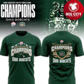 Ohio Bobcats Scooters Coffee Frisco Bowl Champions 2025 Two Sided Shirt
