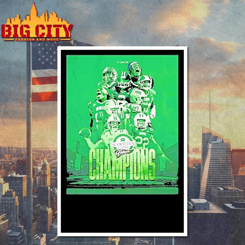 Ohio Bobcats Scooters Coffee Frisco Bowl Champions 2025 Shirt
