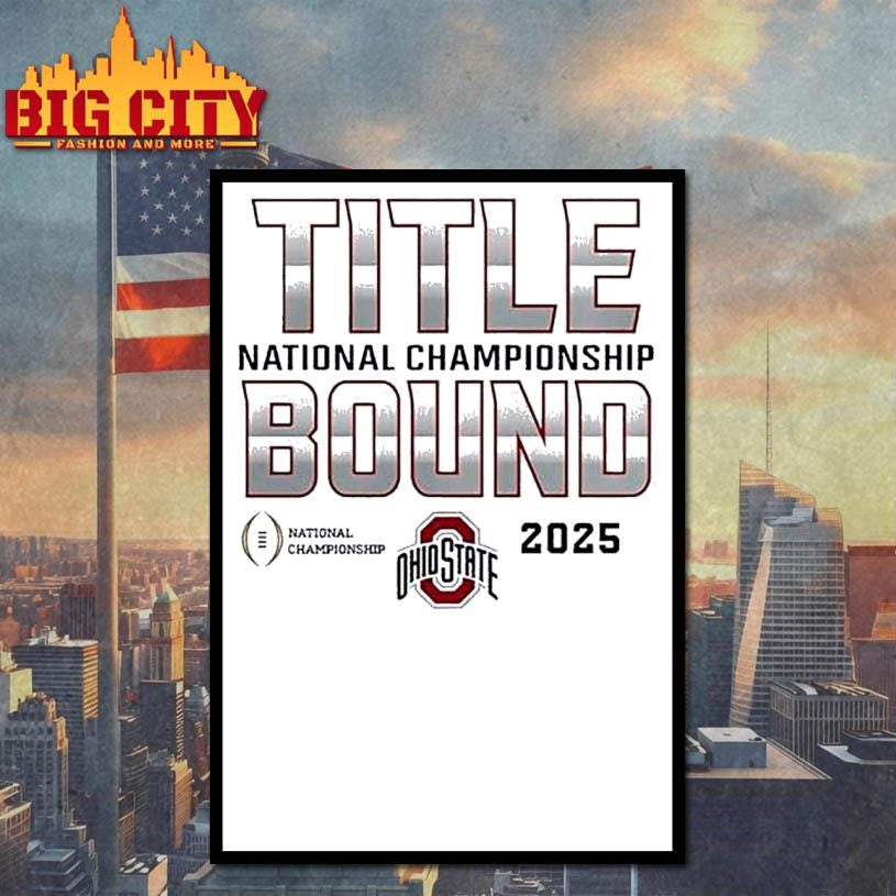 Ohio State Buckeyes Title National Championship Bound 2025 Shirt