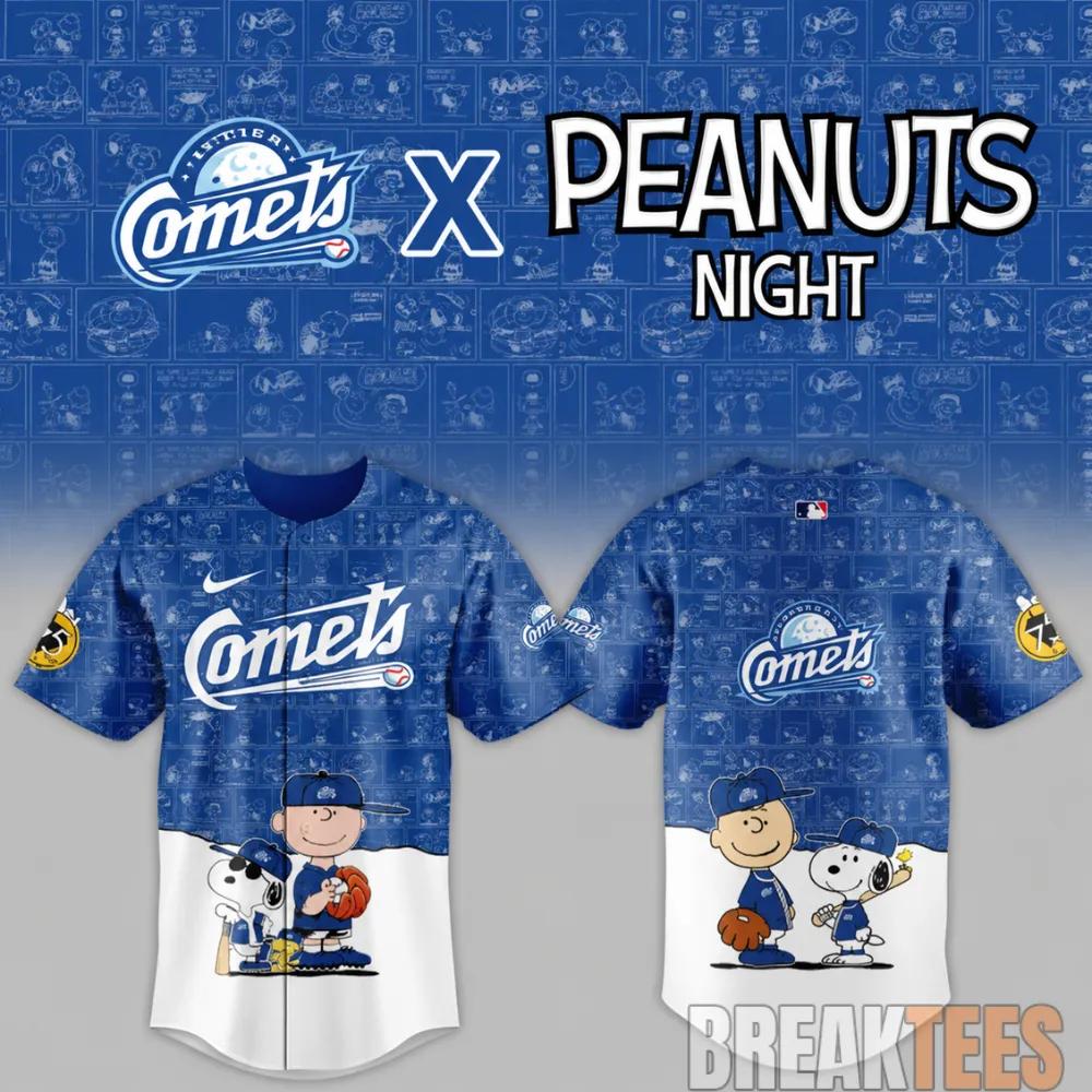 Oklahoma City Comets x Peanuts Night MiLB 2026 Baseball Jersey