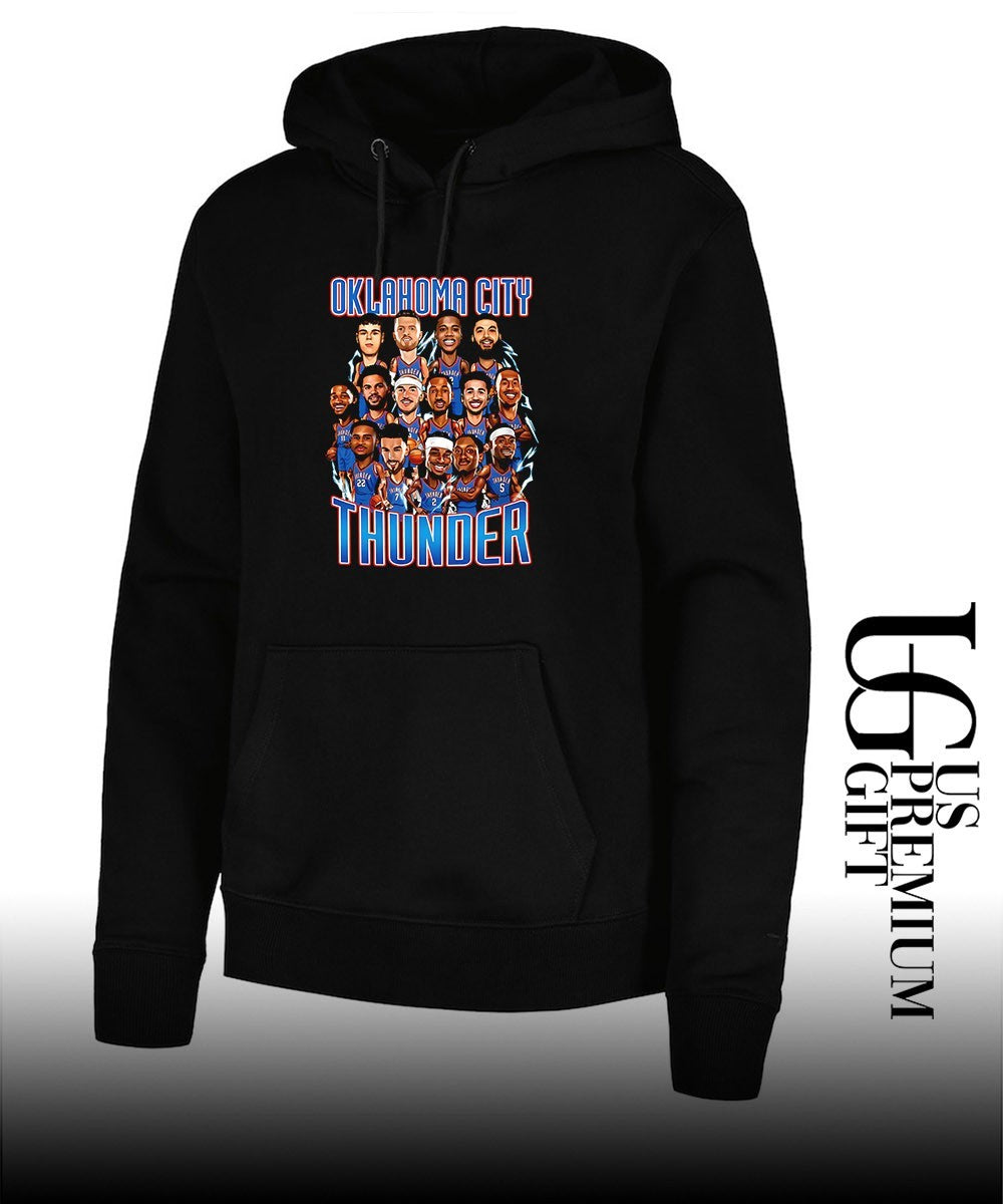 Oklahoma City Thunder 2026 NBA Playoffs caricatures shirt